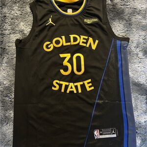 Golden State Warriors Stephen Curry Black Jersey Large